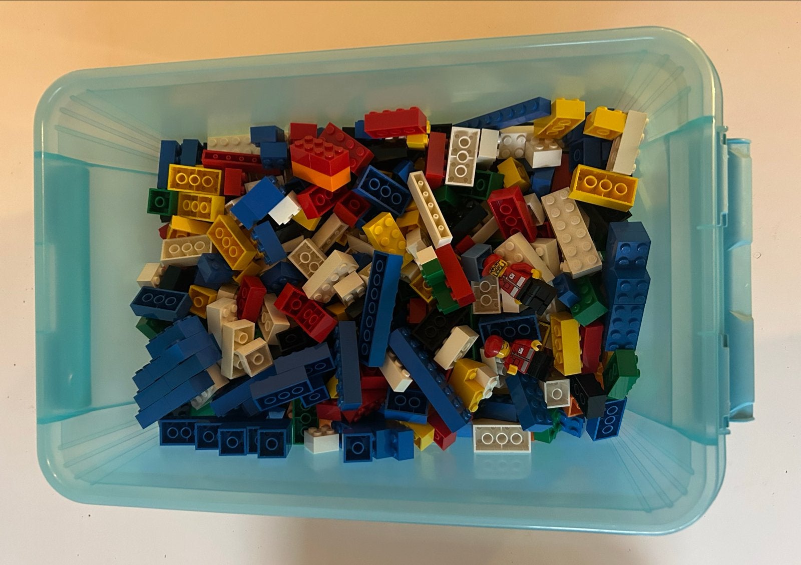 Partij LEGO blokken met grondplaten en opbergdoos, Kinderen en Baby's, Speelgoed | Duplo en Lego, Inclusief extra onderdelen, Lego