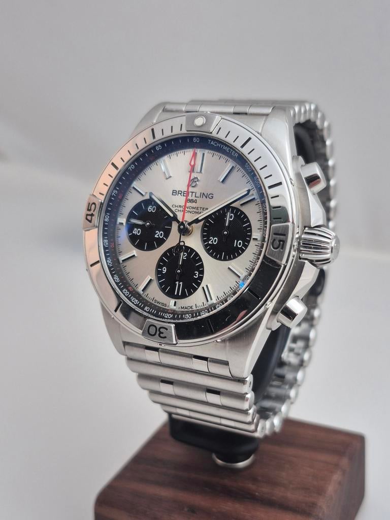 Breitling Chronomat 42 B01 Panda dial, Ophalen of Verzenden, Zo goed als nieuw