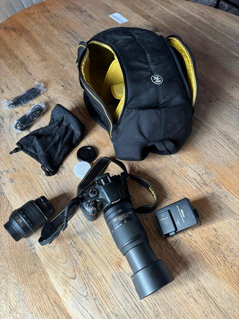Nikon D5100 spiegelreflexcamera met 2 lenzen en tas, Spiegelreflex, Ophalen of Verzenden, Zo goed als nieuw, Nikon