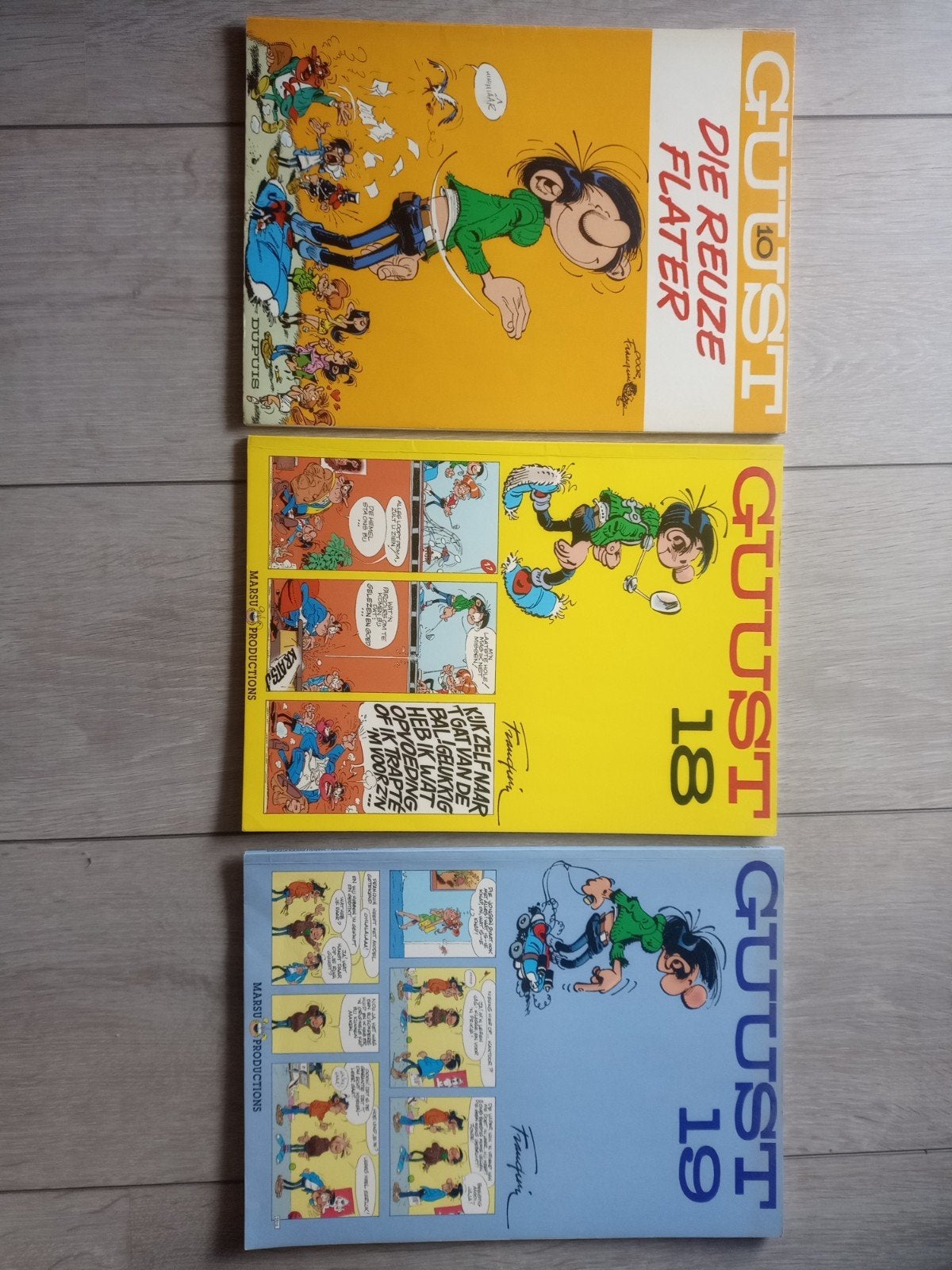 3x Guust, Meerdere stripboeken, Ophalen, Gelezen, André Franquin
