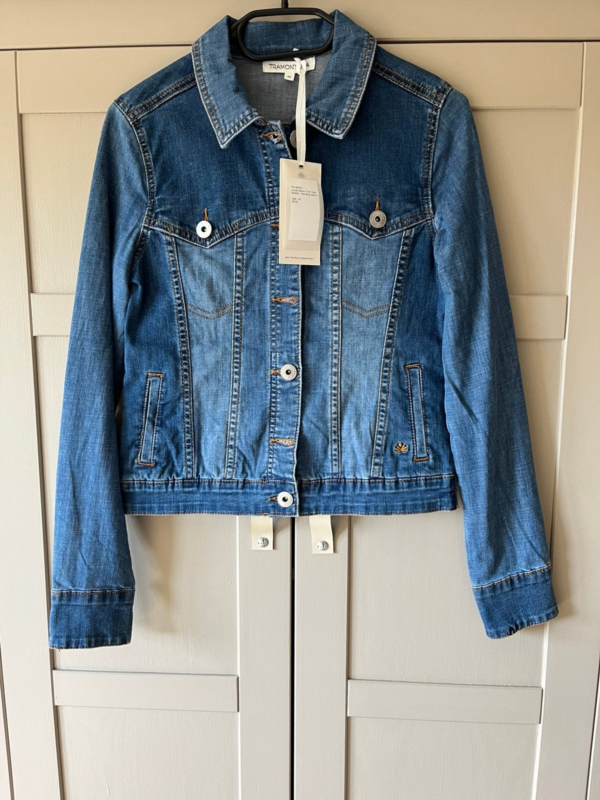 Spijkerjas - Maat XS - Nieuw - Tramontana, Ophalen of Verzenden, Nieuw, Maat 34 (XS) of kleiner, Blauw