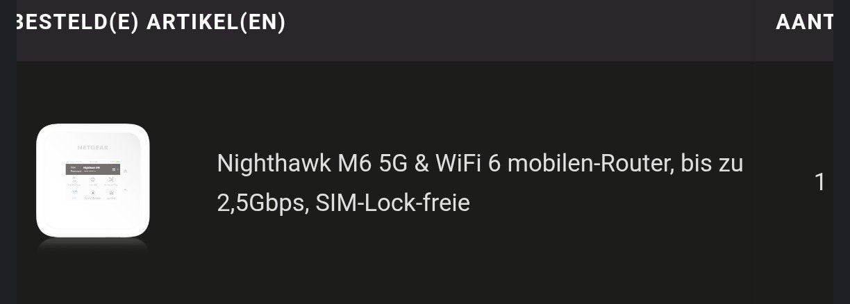 Netgear Nighthawk M6 5G Mobiele WiFi Router (ZGAN), Ophalen, Zo goed als nieuw, Router, Netgear