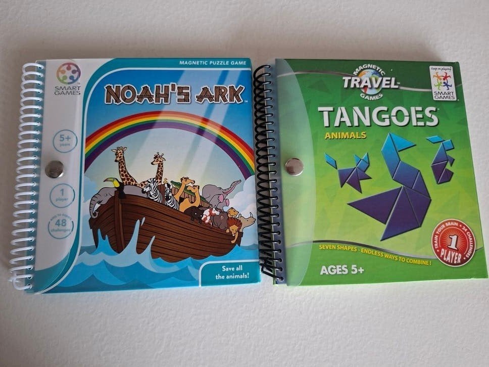 Smart Games Magnetische Reisspellen: Tangoes & Noah's Ark, Ophalen of Verzenden, Gebruikt, Jongen of Meisje