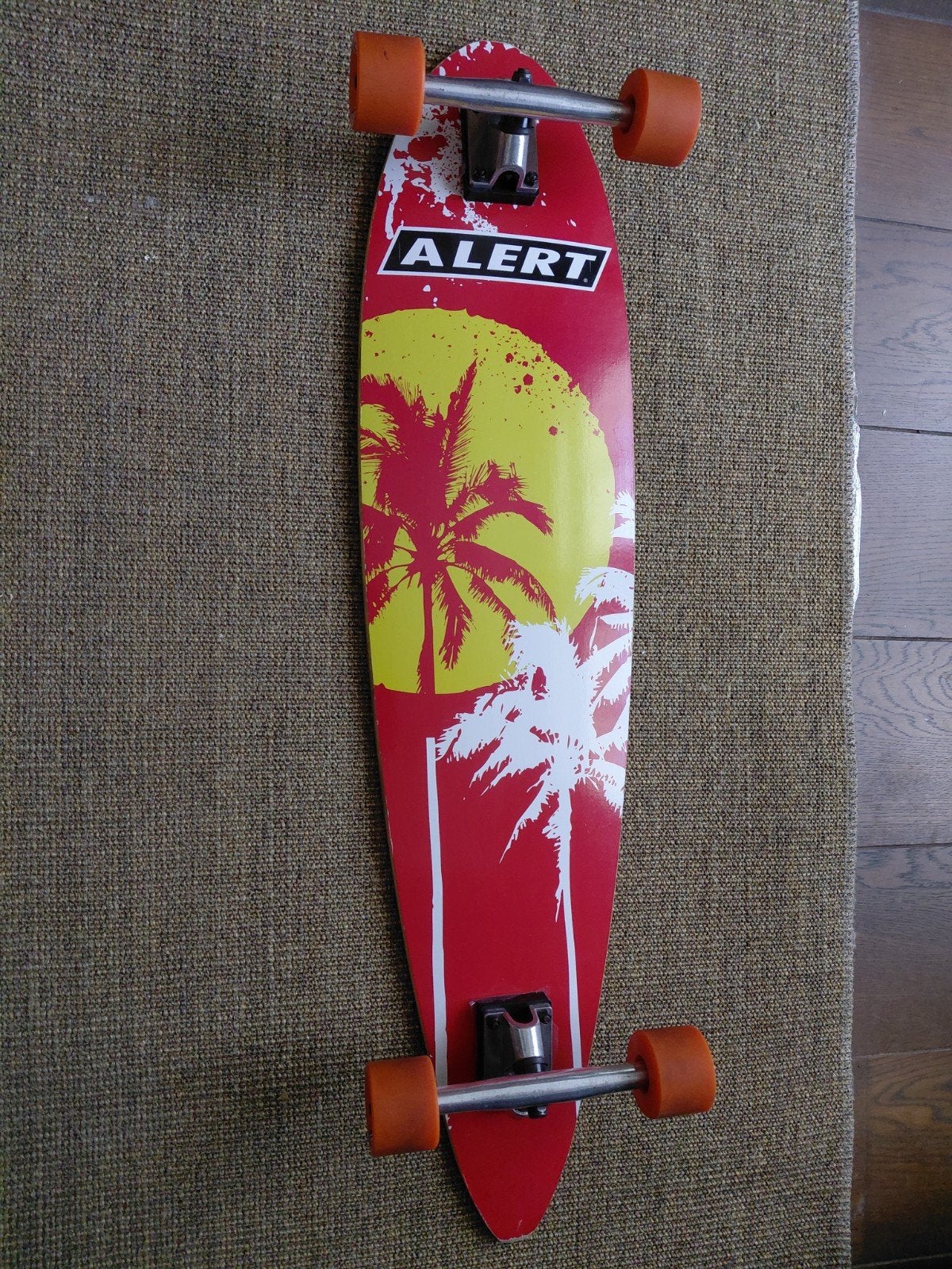 Yocaher Kicktail Longboard - Perfect voor Cruisen, Ophalen of Verzenden, Zo goed als nieuw, Skateboard, Longboard
