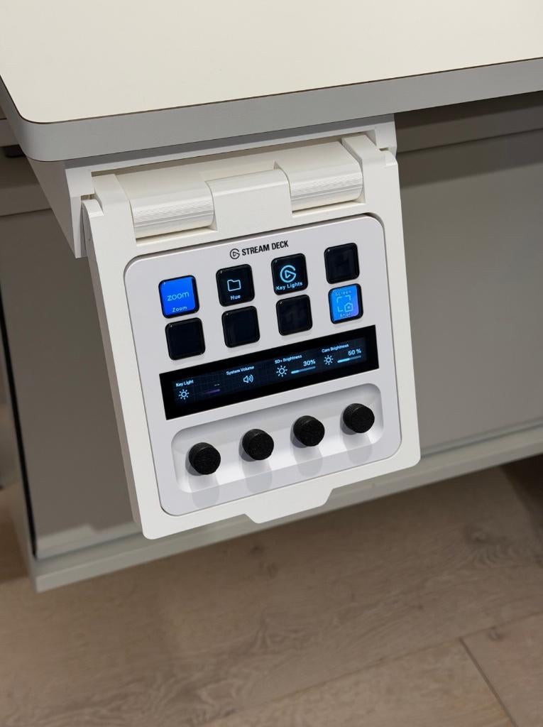 Slanke Uitschuifbare Houder voor streamdeck onder bureau, Ophalen of Verzenden, Nieuw