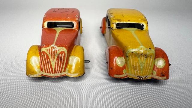 antiek ude blikken speelgoed autootjes Saloon van Jep, Antiek en Kunst, Ophalen of Verzenden