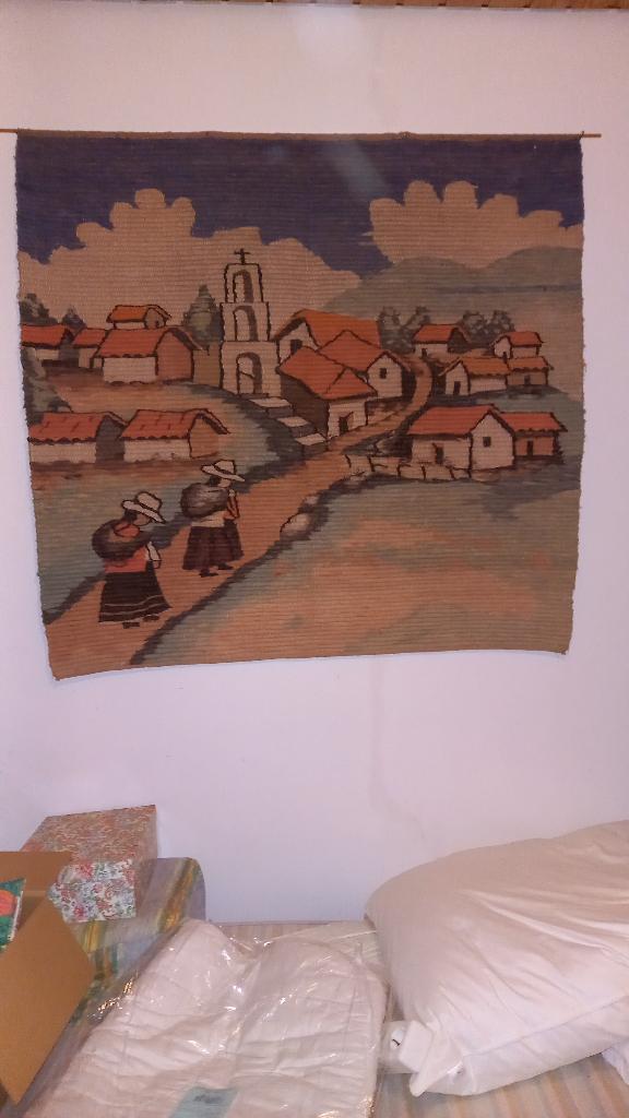 wandkleed wol uit Bolivia, Huis en Inrichting, Woonaccessoires | Wanddecoraties, Ophalen, Gebruikt, Landelijk, Handgemaakt