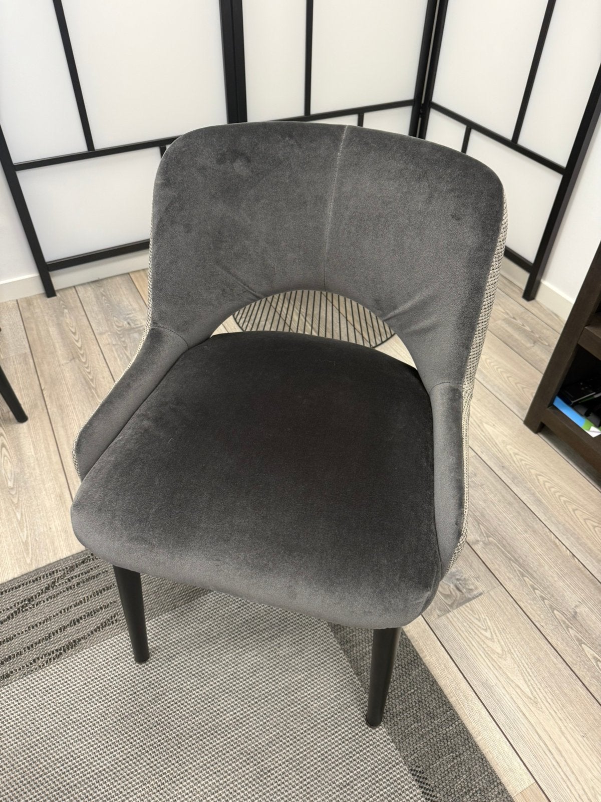 6 stuks PMP stoelen velours zit gedeelte taupe/grijs, Ophalen, Nieuw, Overige materialen