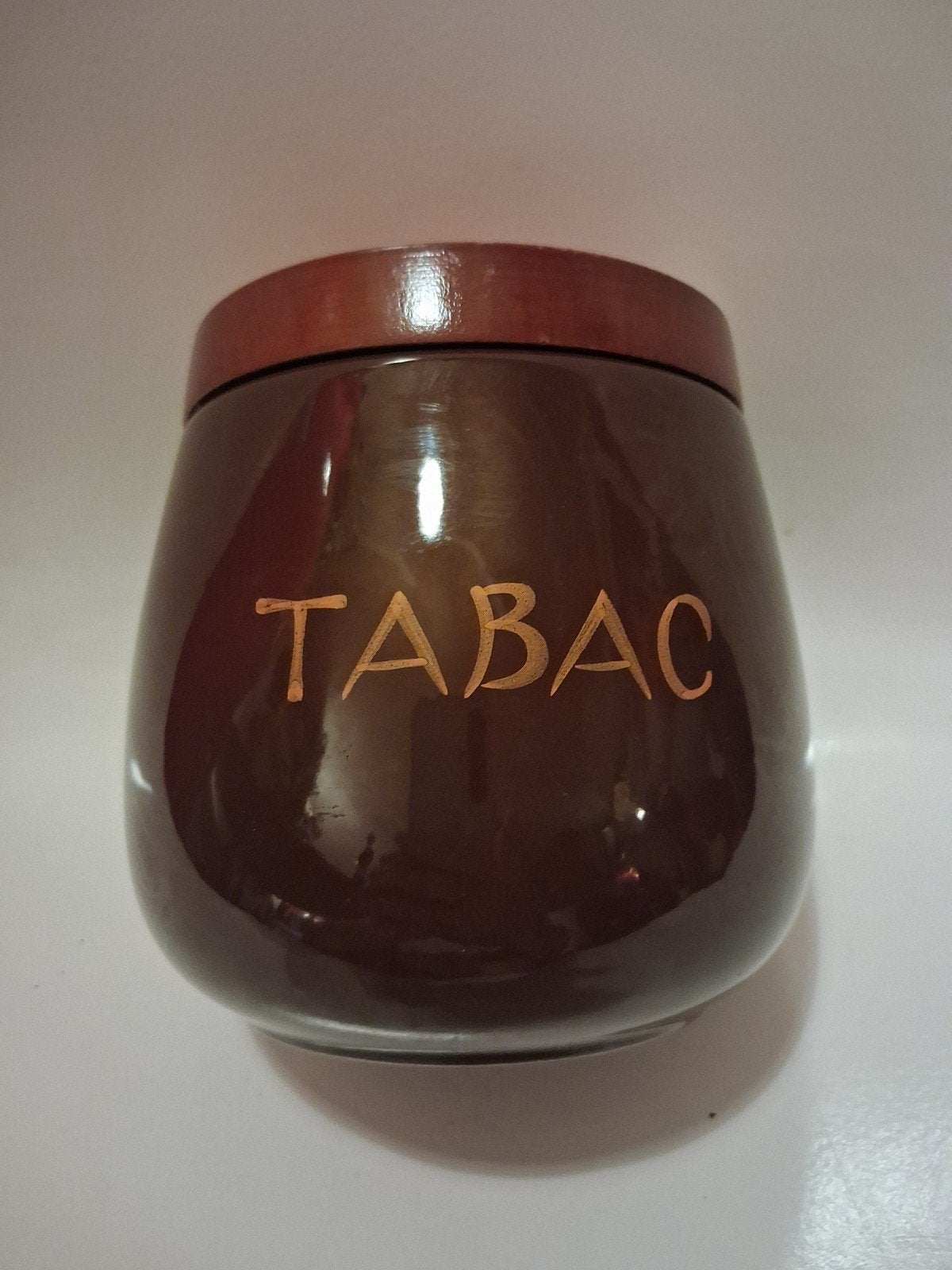 Vintage Keramische Tabakspot /Humidor Italië Met Bevochtiger, Antiek en Kunst, Ophalen of Verzenden