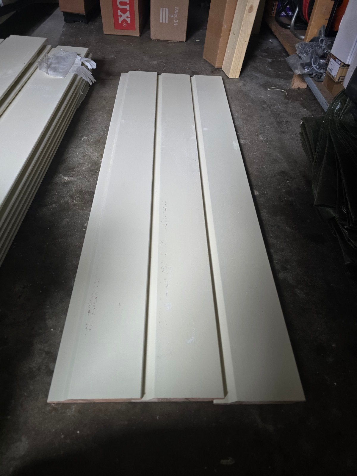 Witte houten planken voor diverse projecten, Doe-het-zelf en Verbouw, Ophalen, 25 tot 50 mm, Nieuw, Plank