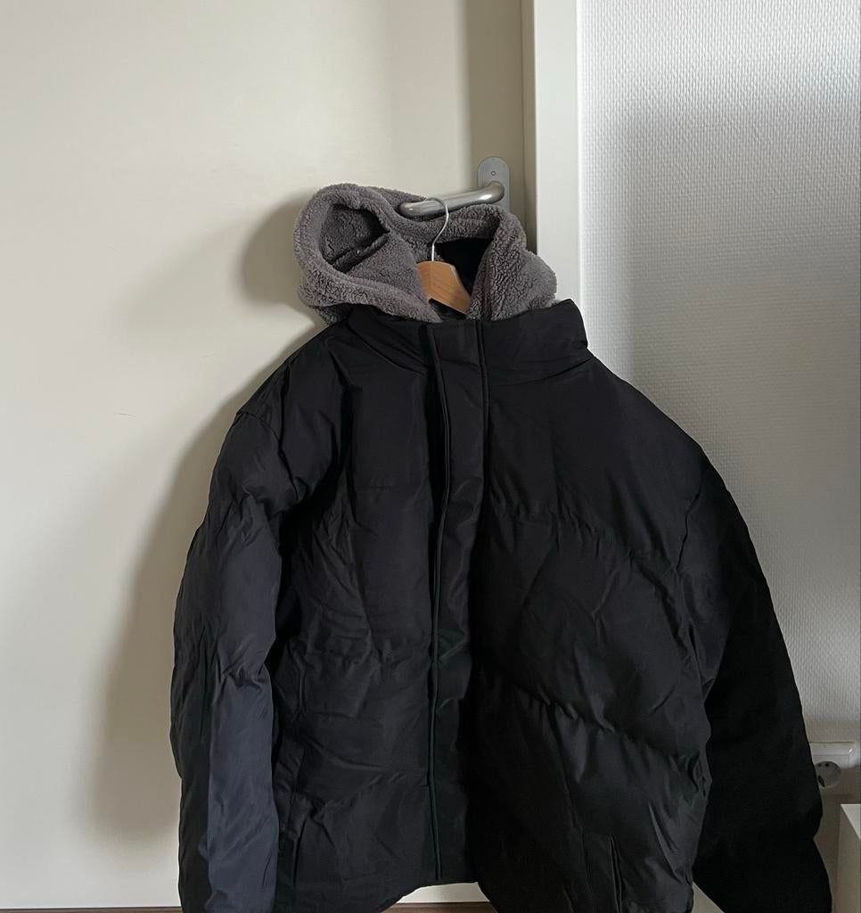 Zwarte heren jas maat 6xl, Kleding | Heren, Jassen | Winter, Ophalen, Zo goed als nieuw, Zwart
