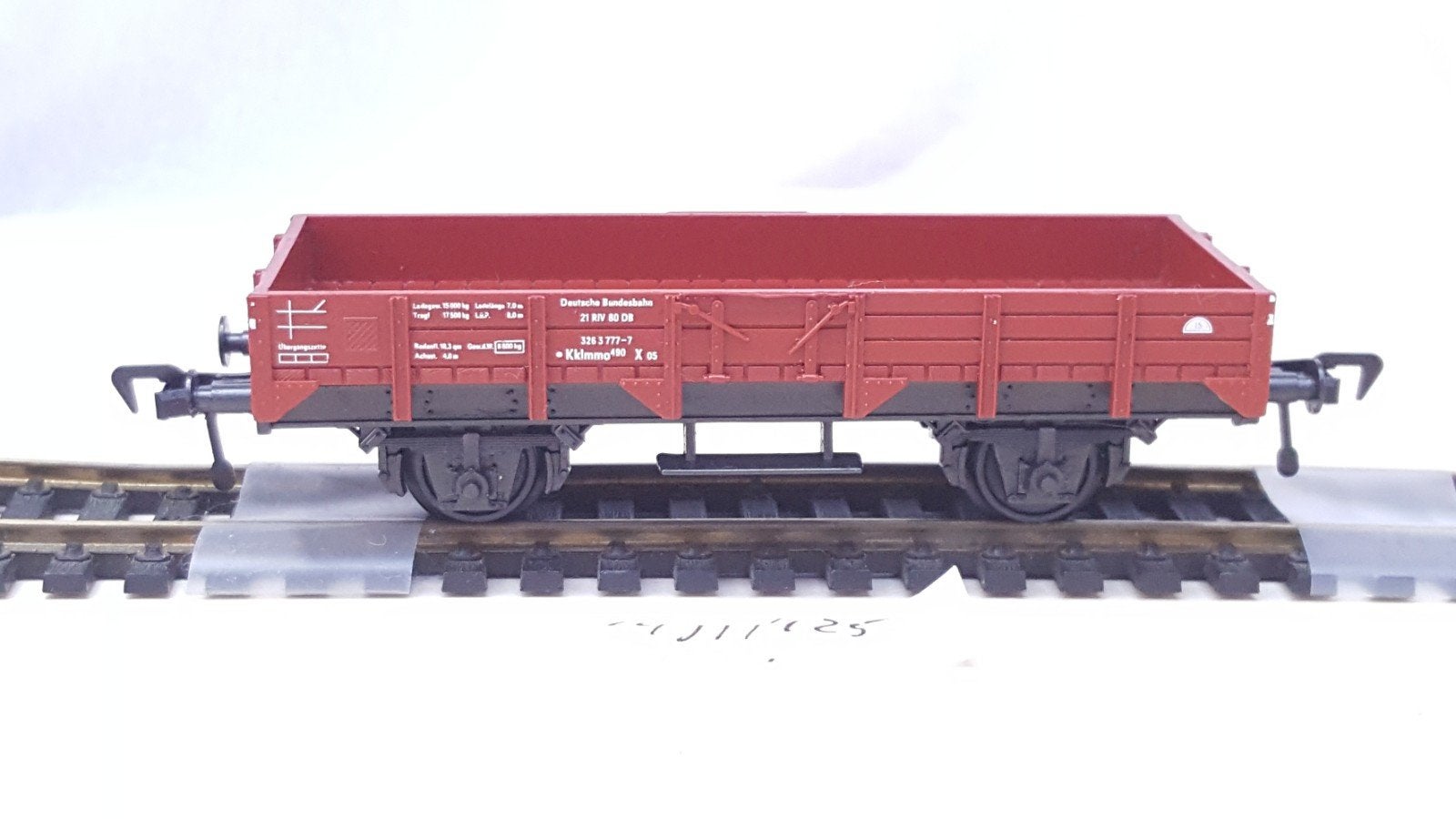 Fleischmann HO 5011H DB lage bakwagen 1974, Gebruikt, Gelijkstroom, Fleischmann, Wagon