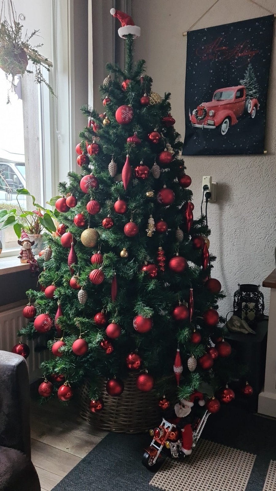 grote kunst kerstboom, Ophalen