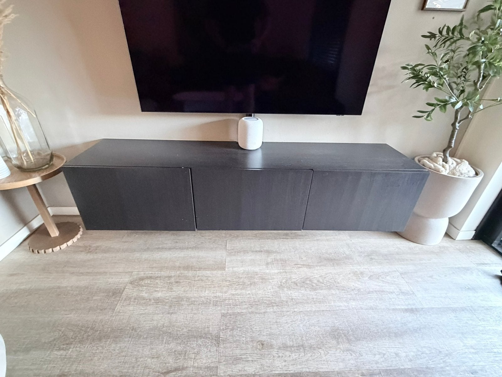 Tv kast met gebruikschade - doorvoeren binnenzijde, Ophalen, Overige materialen, Gebruikt, 150 tot 200 cm