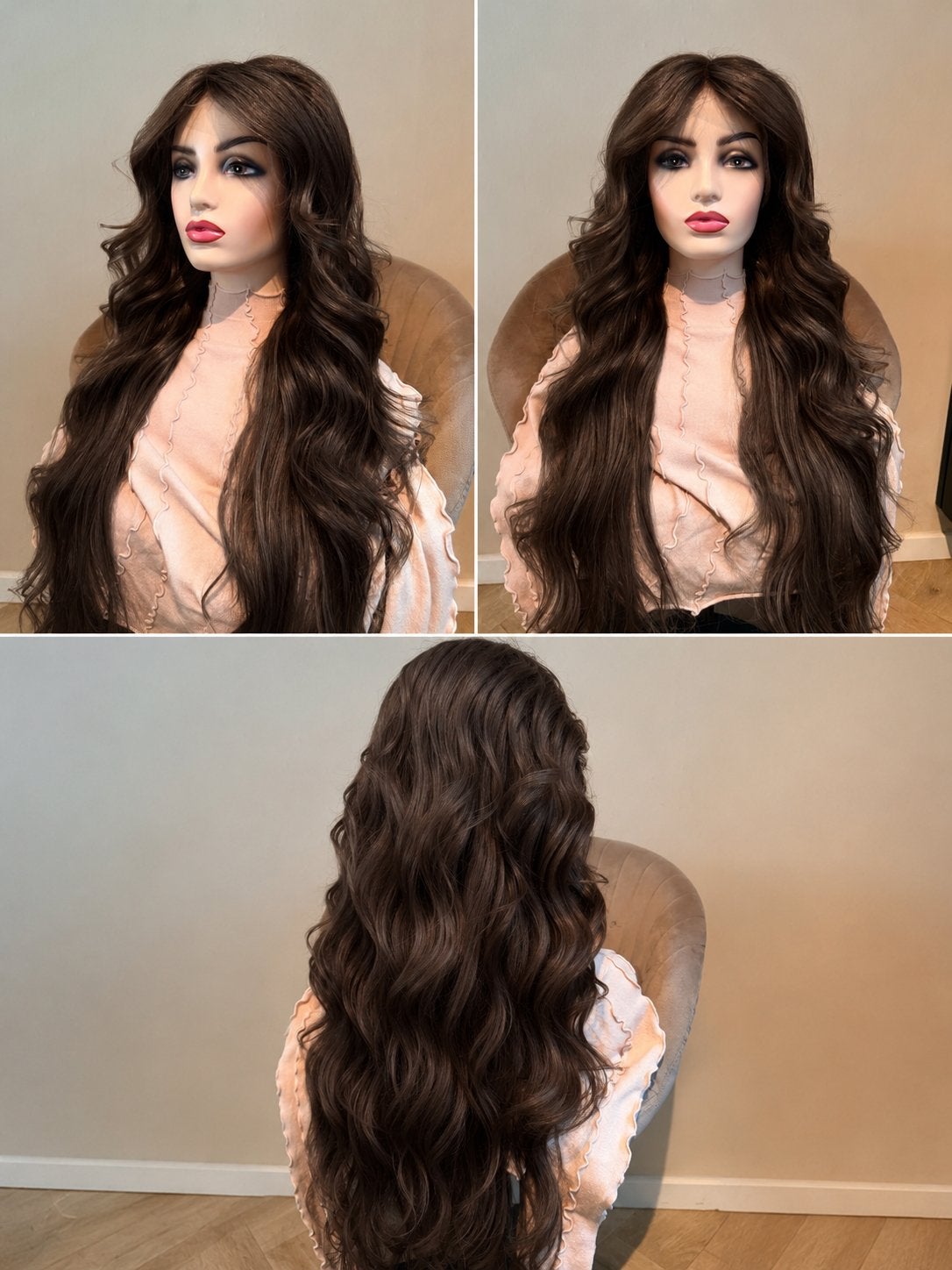 Front lace wig pruik haarwerk, Ophalen of Verzenden, Zo goed als nieuw, Pruik of Haarverlenging