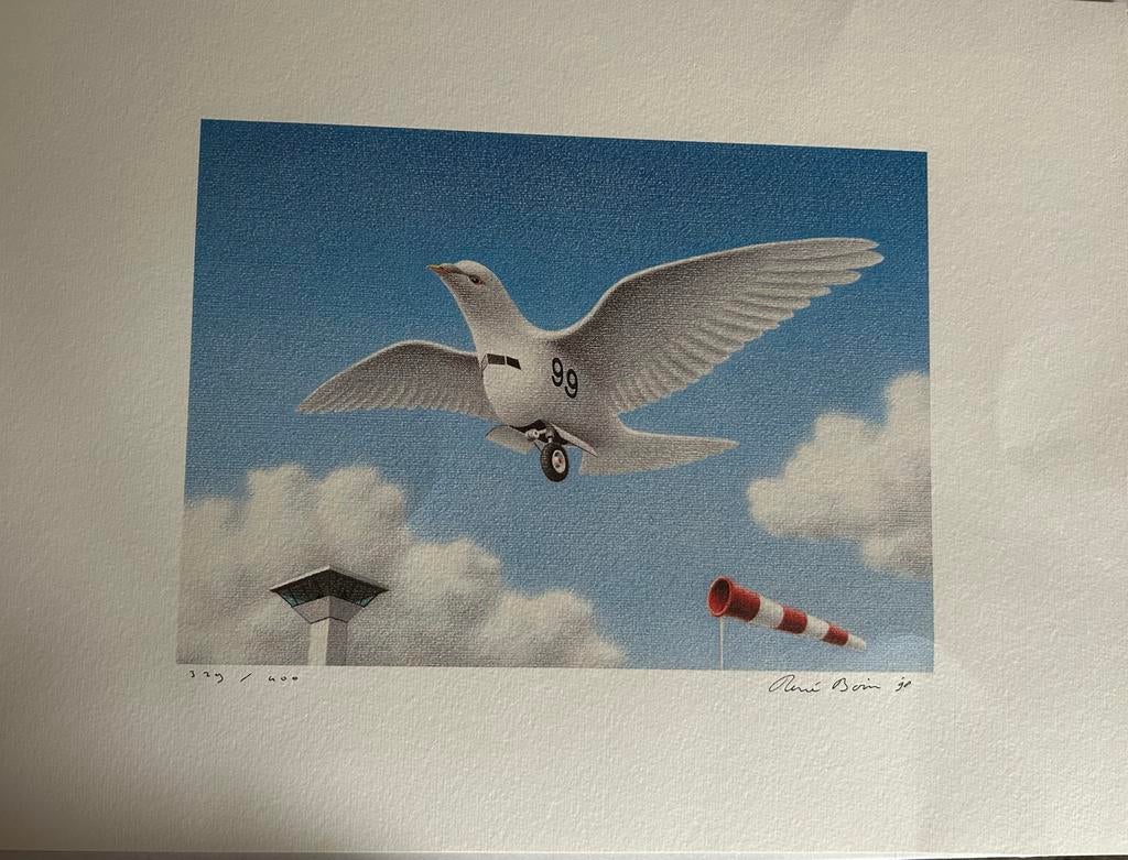 Rene Boin - Zeemeeuw Kunstprint - Gesigneerd & Genummerd, Ophalen of Verzenden