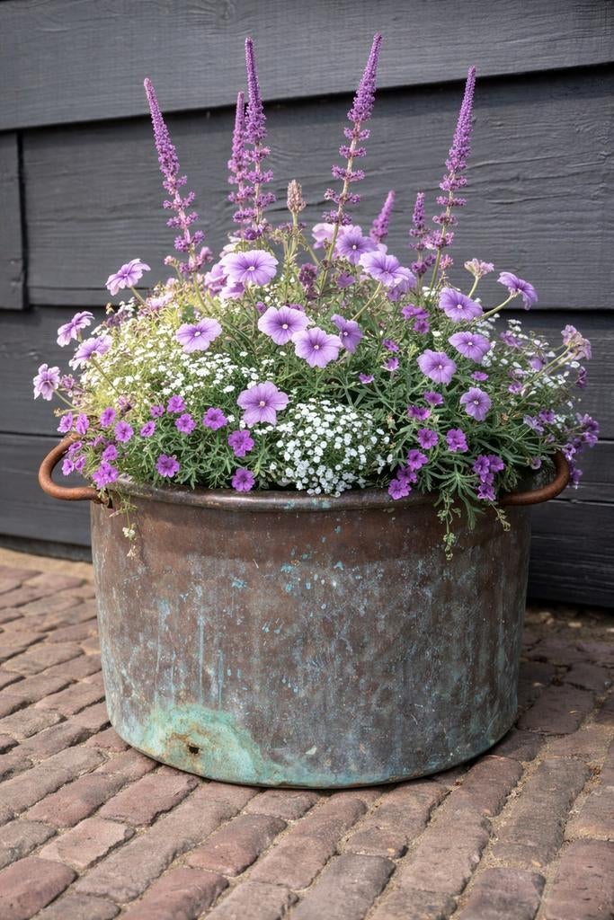 Grote koperen ketel met hengsel, Ophalen