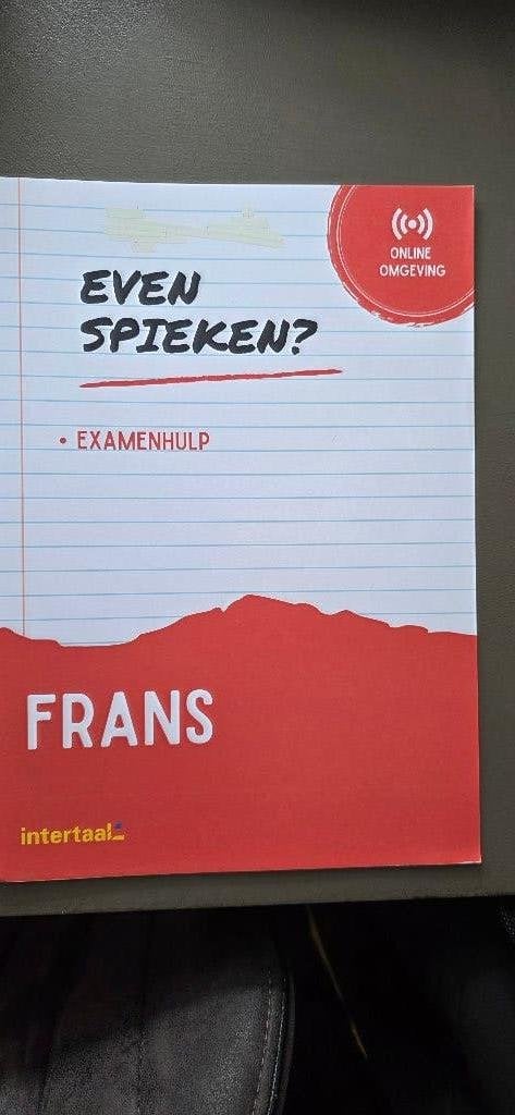 Even spieken? Examenhulp Frans, Ophalen of Verzenden, Zo goed als nieuw, Intertaal