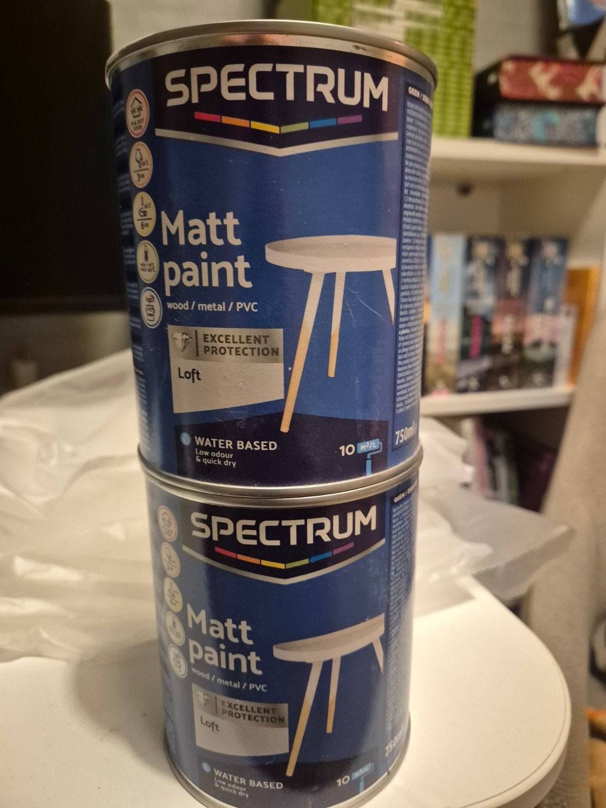 Spectrum Matt Paint Loft - Nieuw en aangebroken blik, Nieuw, Ophalen of Verzenden, Verf, Grijs