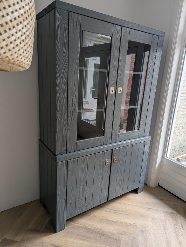 Prachtige buffetkast, grenen., Huis en Inrichting, Kasten | Buffetkasten, Ophalen, 100 tot 150 cm, 200 cm of meer, Modern
