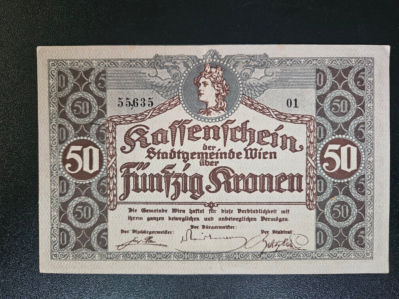 Oostenrijk Wien Wenen 1918 zf++ 50 kronen, Postzegels en Munten, Bankbiljetten | Europa | Niet-Eurobiljetten, Ophalen of Verzenden