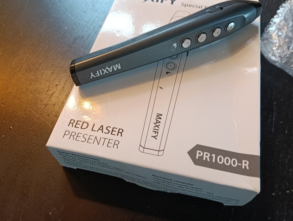 Canon Maxifi presenter en laserpointer, Ophalen of Verzenden, Zo goed als nieuw, Canon, ChromeOS