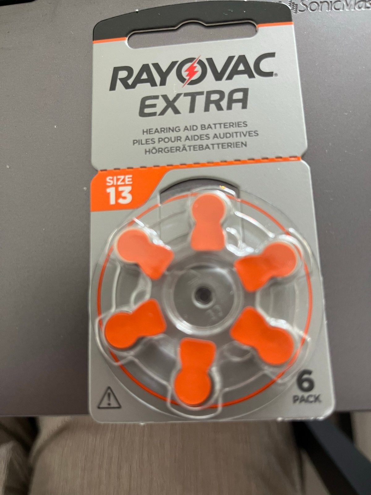 9 pakjes Rayovac Extra gehoorapparaat batterijen maat 13, Ophalen of Verzenden, Nieuw