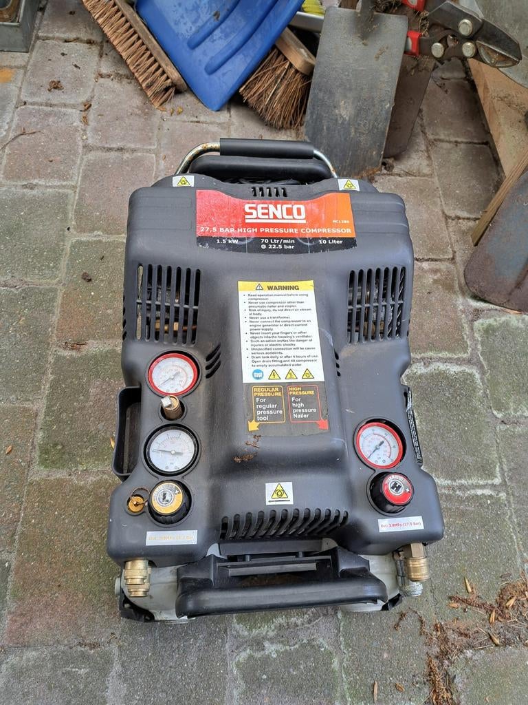 Compressor, Doe-het-zelf en Verbouw, Compressors, Minder dan 25 liter, Ophalen, Gebruikt, Minder dan 200 liter/min