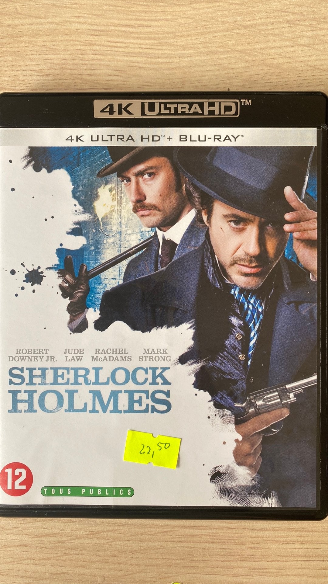 Sherlock holmes 4k uhd blu ray NL versie, Ophalen of Verzenden, Zo goed als nieuw, Thrillers en Misdaad