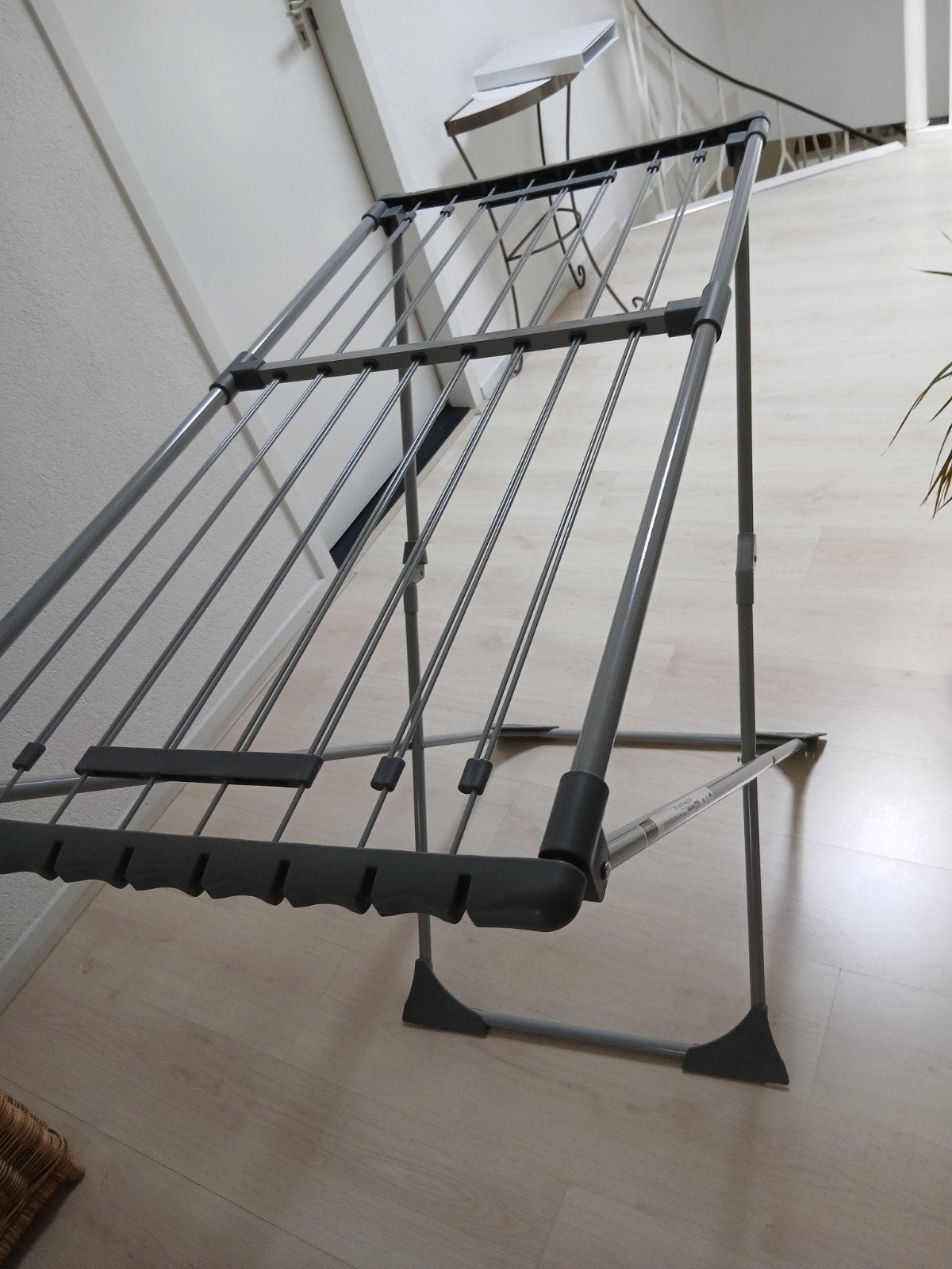 Uitschuifbaar droogrek 1.10m - 2x95cm, inklapbaar, Ophalen