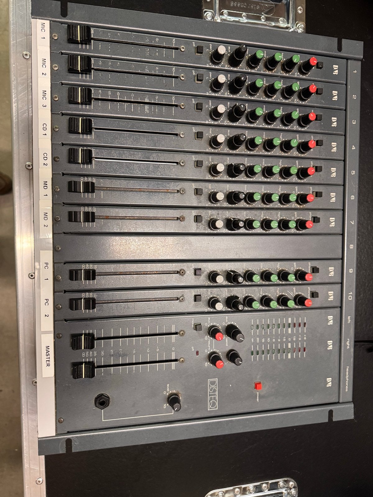 D&R Disteq Vintage Mengtafel - 9 Kanalen, Ophalen of Verzenden, Gebruikt, 5 tot 10 kanalen