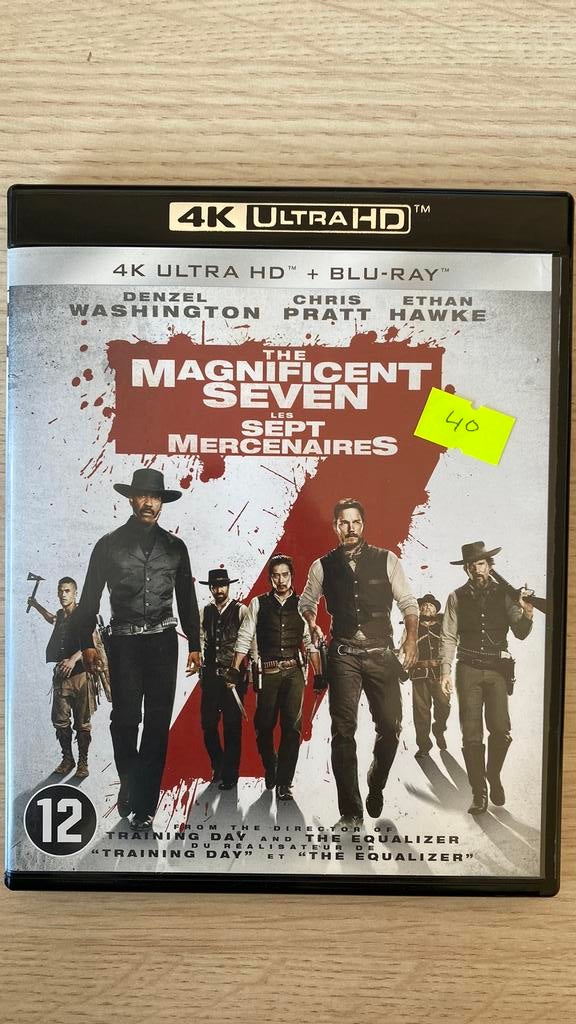 The magnificent seven 4K blu ray NL versie, Cd's en Dvd's, Blu-ray, Ophalen of Verzenden, Zo goed als nieuw, Actie