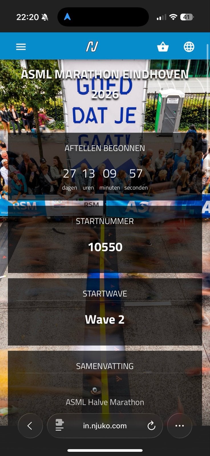 Kaartje halve marathon, Tickets en Kaartjes
