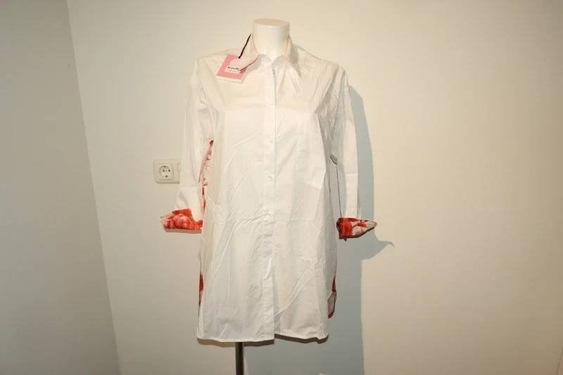 Blumarine Blugirl blouse tuniek bloemen rug Nieuw IT 42, Blumarine, Verzenden, Wit, Nieuw