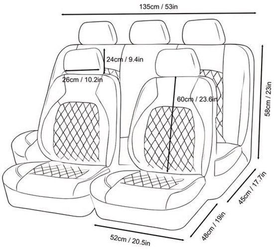 Autostoelhoes – Stoelhoes Auto – Stoelbekleding, Corvance B.V., Verzenden, Nieuw, Corvancebol@gmail.com