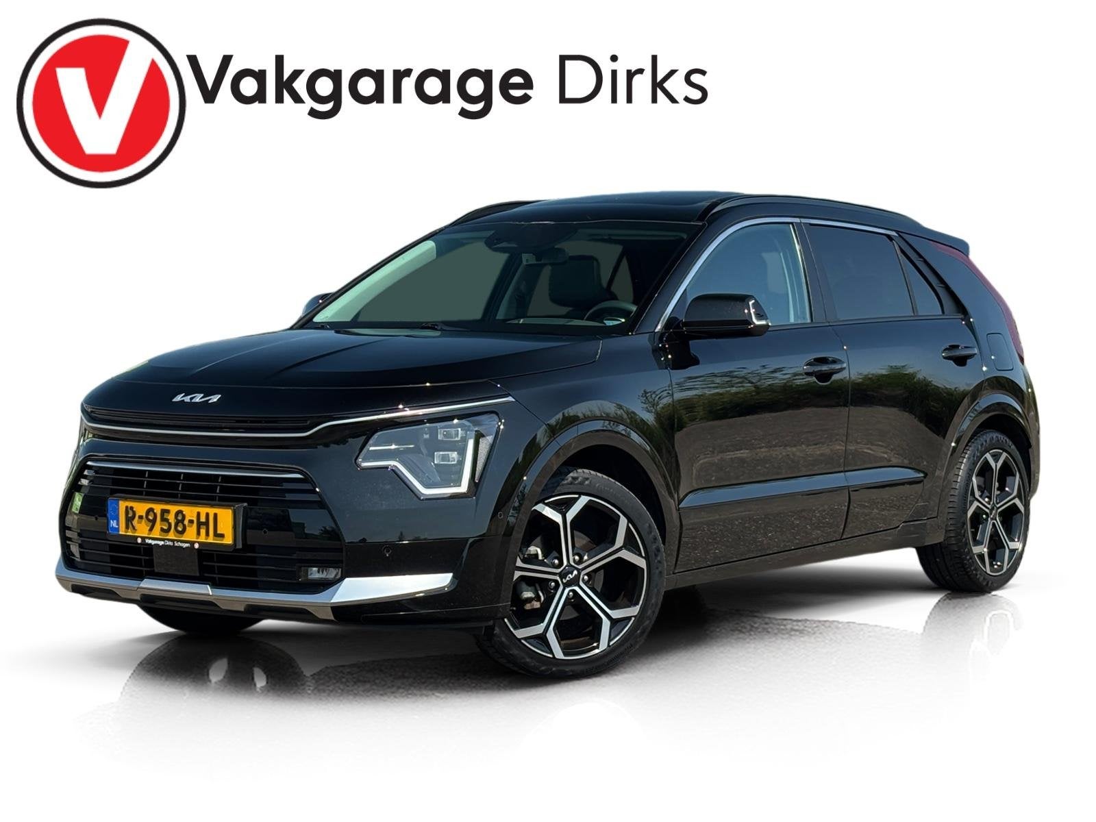 Kia Niro 1.6 GDi Hybrid ExecutiveLine ✅ Schuifdak ✅ H/K, 1374 kg, Gebruikt, Zwart, Lichtsensor