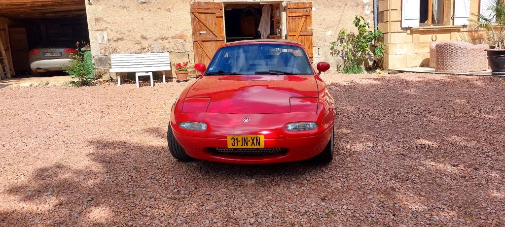 Mazda MX-5 1.8 Miata 1993 Rood, Auto's, Mazda, Zwart, 4 cilinders, Cabriolet, 1840 cc