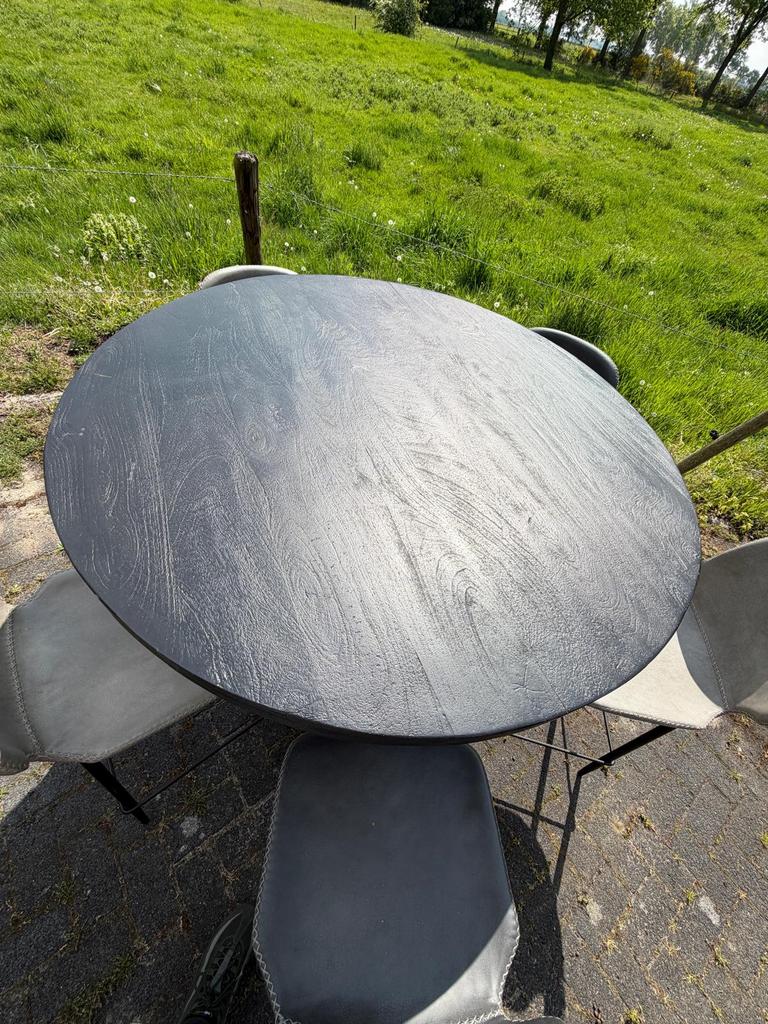 Statafel met 5 stoelen, Ophalen, Rond