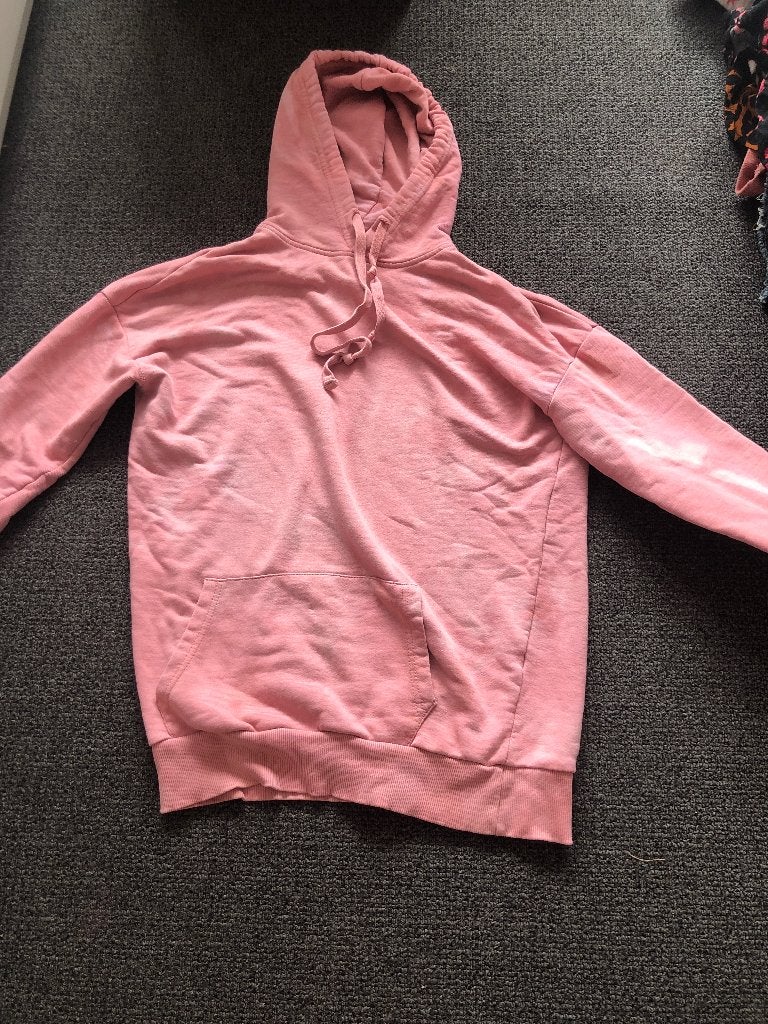 Roze Bershka hoodie - Maat S, Zo goed als nieuw, Roze, Maat 36 (S), Bershka