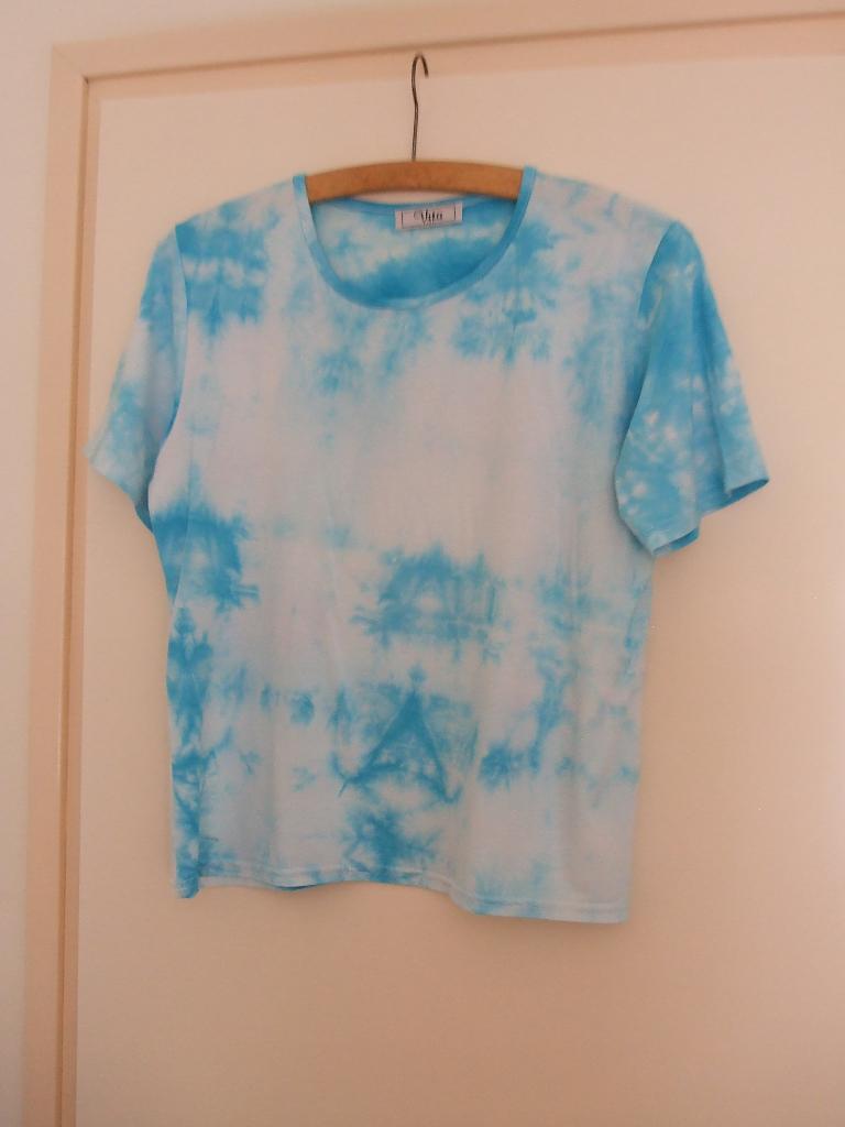 T-shirts Maat 40. Kleur Blauw. Merk Vita., Kleding | Dames, T-shirts, Maat 38/40 (M), Blauw, Ophalen of Verzenden, Zo goed als nieuw