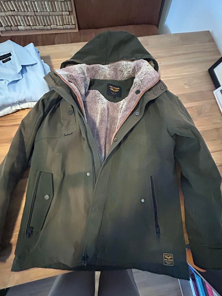 PME Legend heren jas maat M met teddy voering, Ophalen of Verzenden, Gedragen, Maat 48/50 (M), Groen