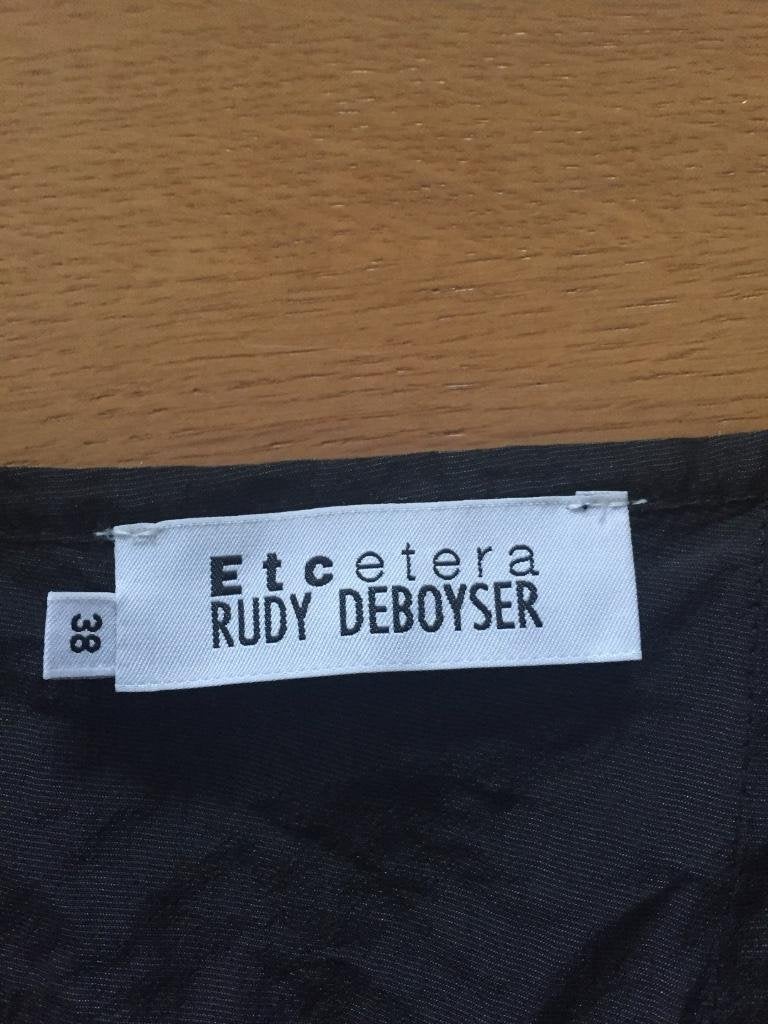 C74  Rudy Deboyer: zwart fluwelen rok rokje Maat 38=M, Maat 38/40 (M), Zwart, Ophalen of Verzenden, Zo goed als nieuw