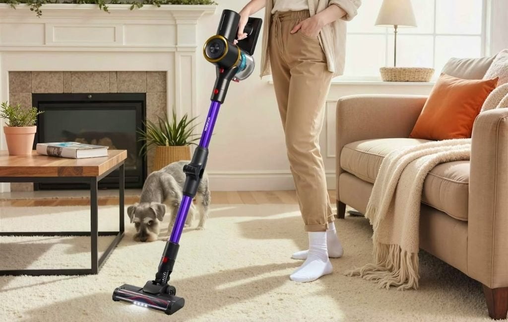 Hyundai Flexi Pro Draadloze Steelstofzuiger - Paars/Zwart, Witgoed en Apparatuur, Overige merken, Inclusief accessoires, Nieuw