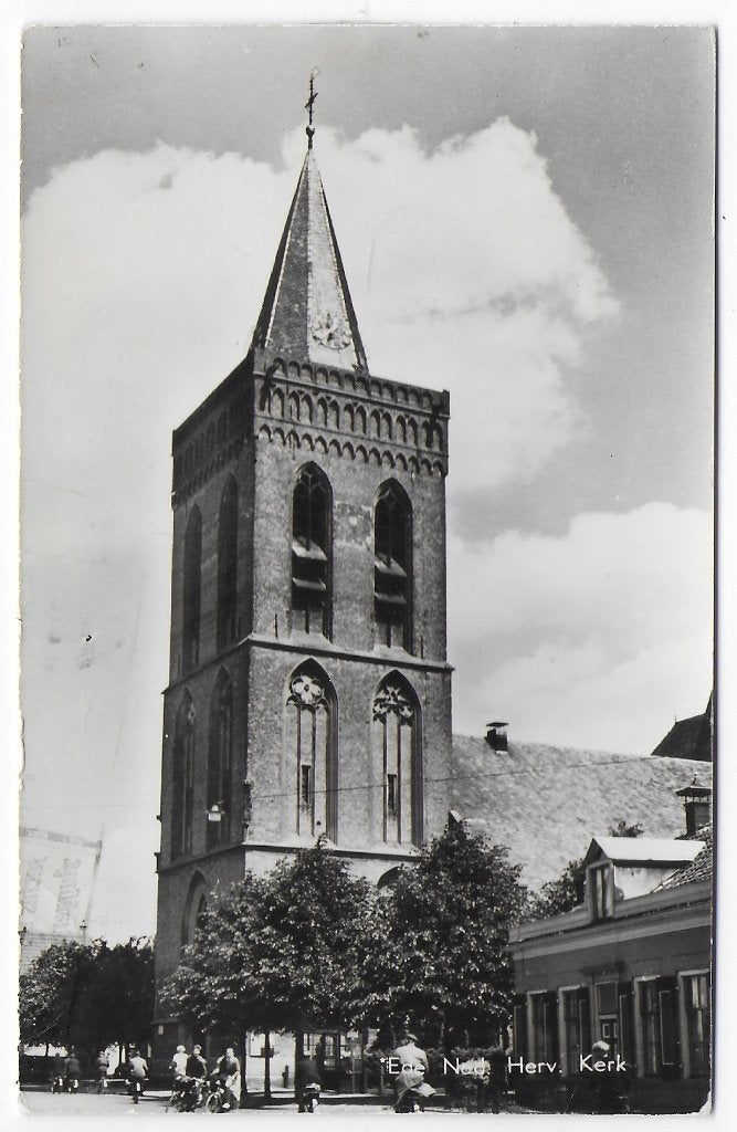 Ede Ned Hervormde Kerk Gelopen Ansichtkaart ( B7334 ), Ophalen of Verzenden, 1920 tot 1940, Gelopen, Gelderland