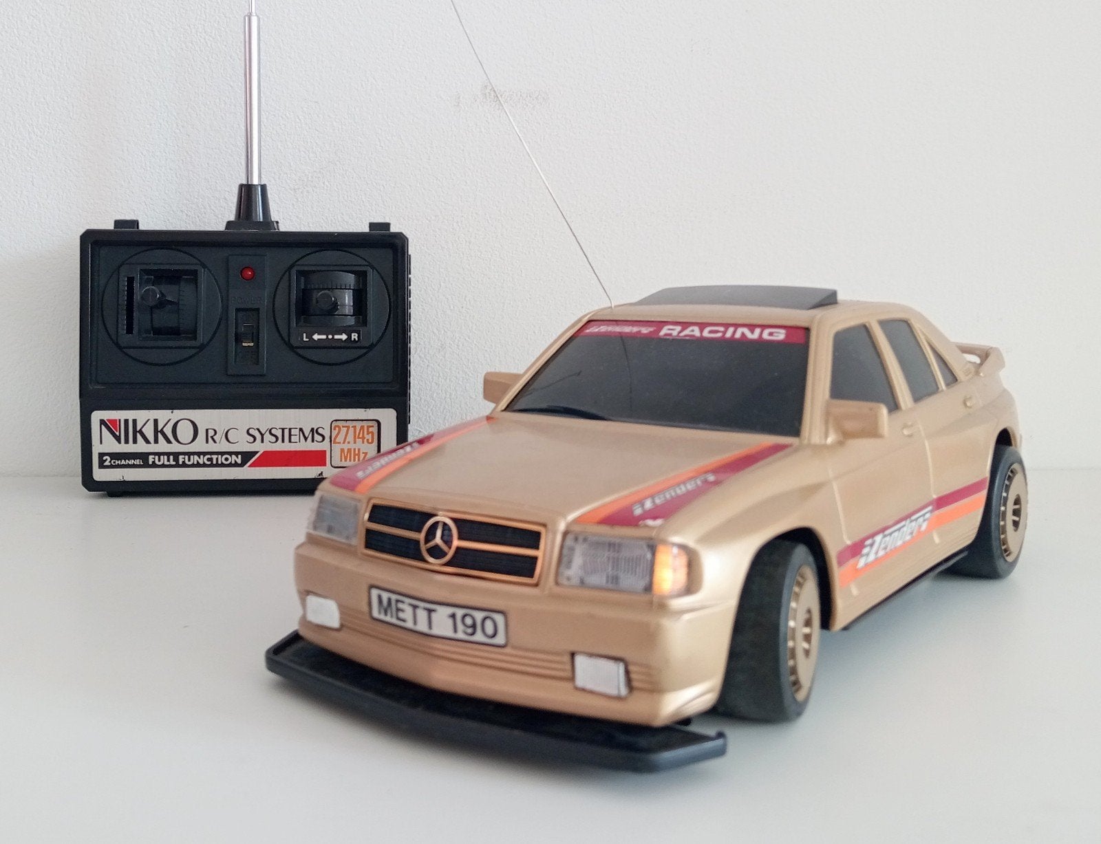 Zeldzame vintage RC Nikko Mercedes 1:14, Ophalen of Verzenden, Gebruikt, Overige schalen, Auto onroad