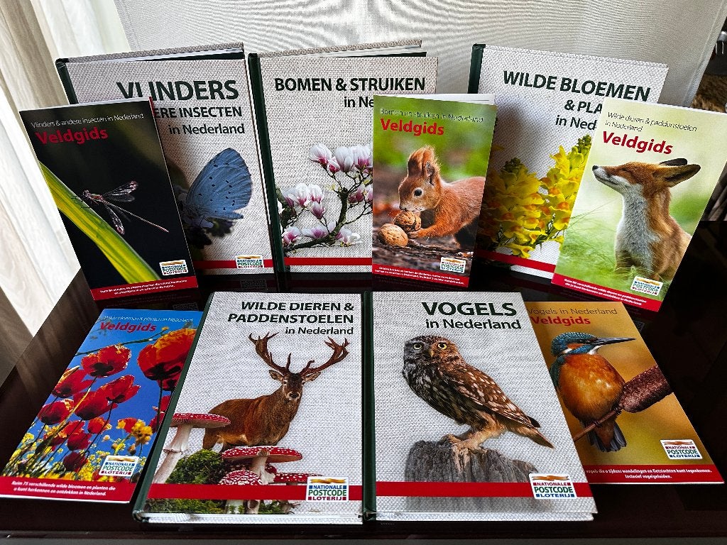 Natuur,  Postcodeloterij met veldgidsen, Boeken, Ophalen, Nieuw, Natuur algemeen