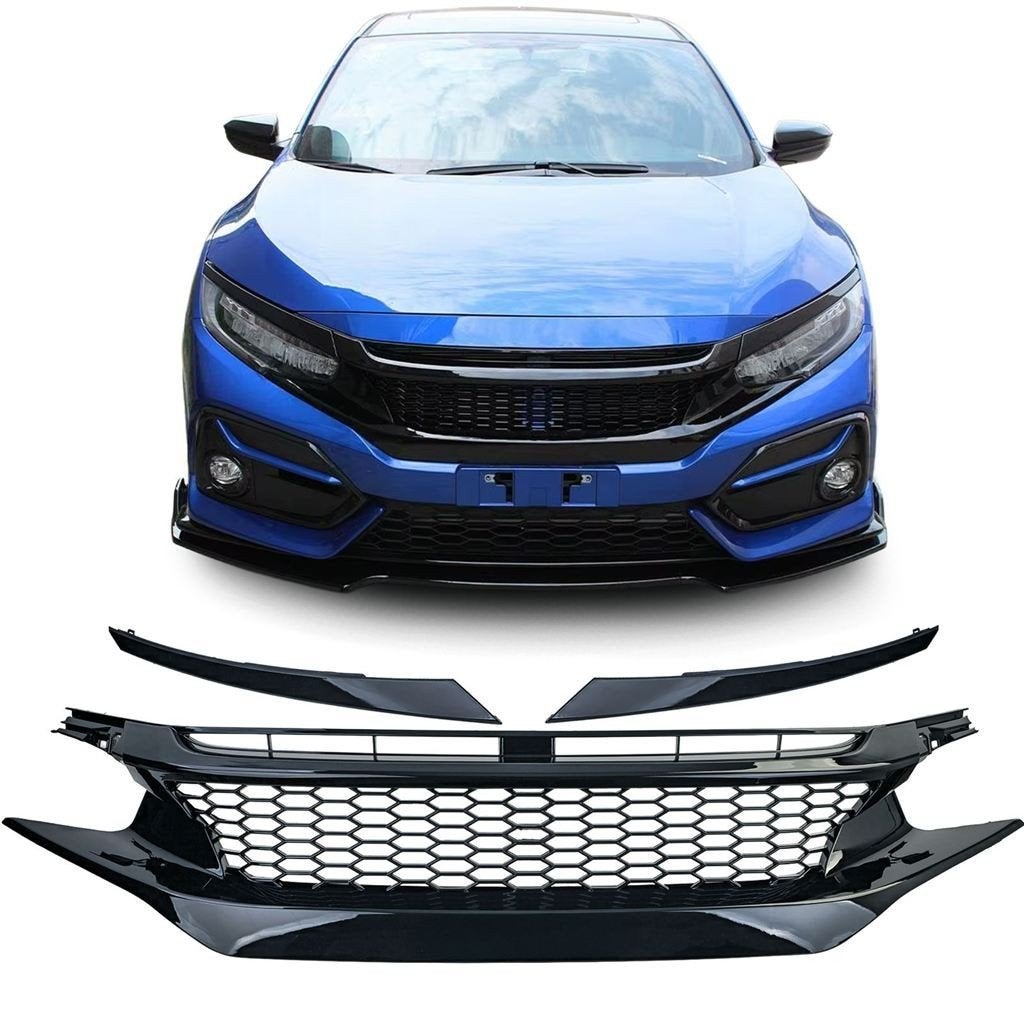 Sport Grill Honda Civic 10 FK6 FK7 FK8 Zwart Glans koplampsp, Verzenden, Automotive Parts, A.parts@hotmail.nl, Trasmolenlaan 12 3447 GZ Woerden