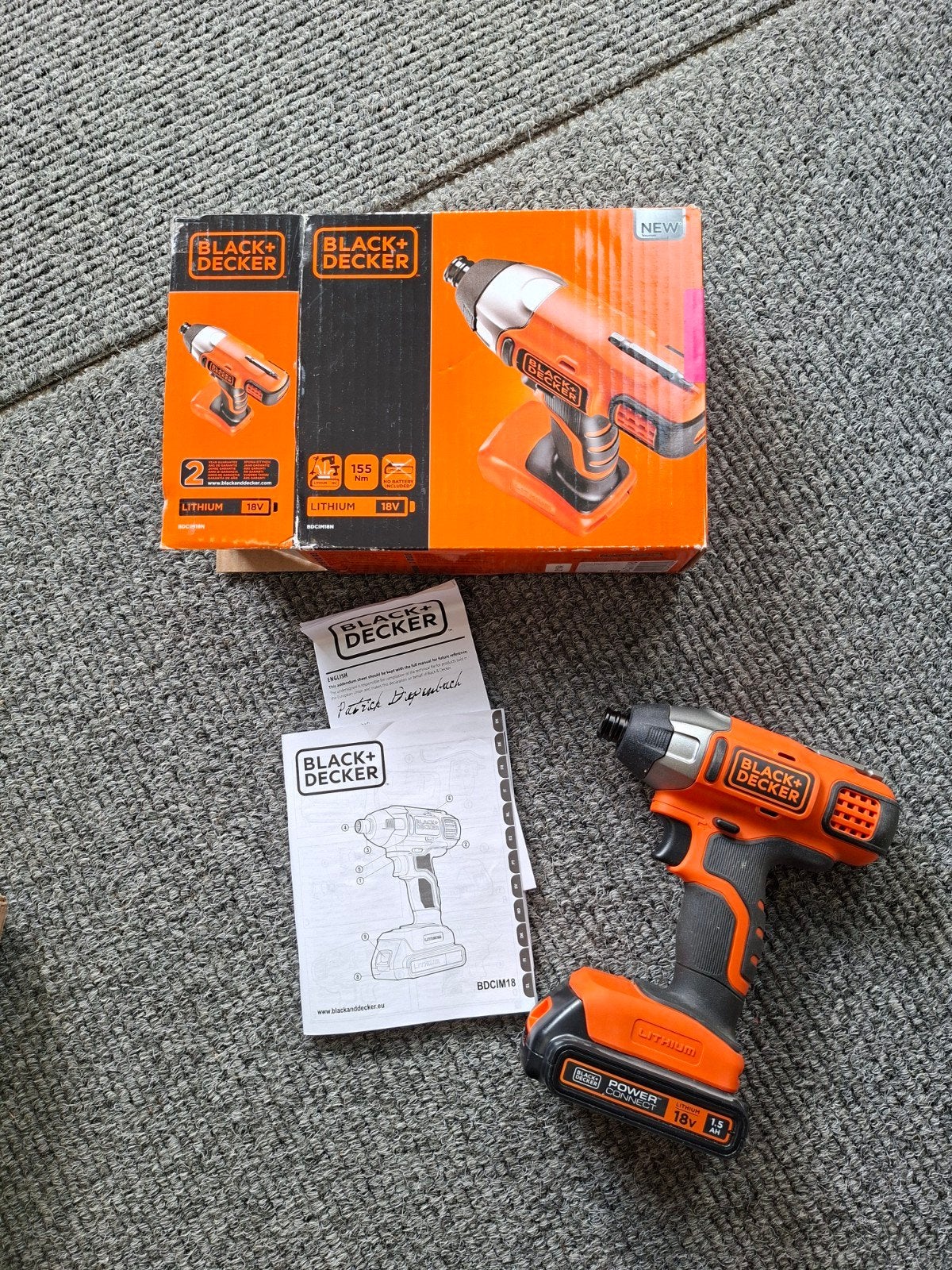 Black+Decker 18V Accu Slagmoersleutel (Nieuw), Doe-het-zelf en Verbouw, Gereedschap | Boormachines, Ophalen of Verzenden, Nieuw