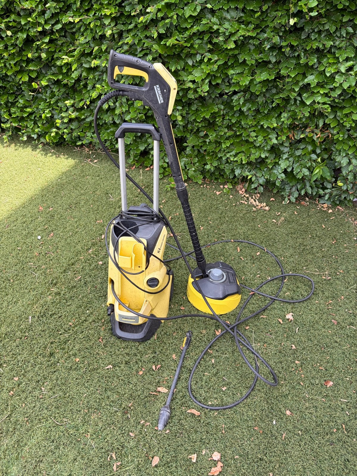 Kärcher K4 Hogedrukreiniger met Terrasreiniger, Tuin en Terras, Hogedrukreinigers, Ophalen of Verzenden, Gebruikt, Elektrisch