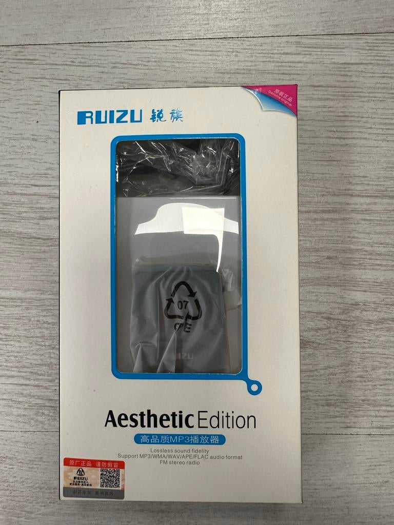 RUIZU Aesthetic Edition MP3-speler, Overige types, Met radio, Zwart, Nieuw